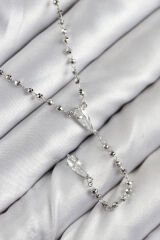 Pirinç Zirkon Taşlı Gümüş Renk Kadın Y Kolye