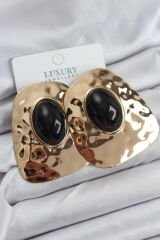 Pirinç Gold Renk Vintage Kadın Küpe