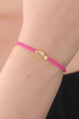 Pembe Boncuk Model Balık Figür Kadın Bileklik