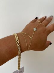 14k Altın Renginde Mowi Bileklik