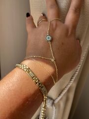 14k Altın Renginde Mowi Bileklik