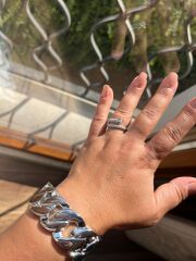 XUPİNG Zirkon Detaylı Yılan Model Yüzük