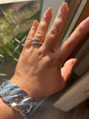 XUPİNG Zirkon Detaylı Yılan Model Yüzük