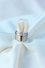 Ayarlamalı Şimşek Model Çift Yüzüğü