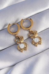 316L Çelik Gold Renk Teddy Model Küpe