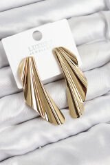 Pirinç Tül Model Gold Renk Kadın Küpe