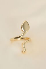 Ayarlamalı Altın Renk Yılan Yüzük