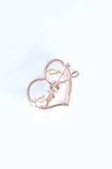 Zirkon Taşlı Metal Broş