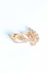 Zirkon Taşlı Metal Broş