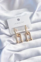 Pirinç Gold Renk Model Kadın Küpe